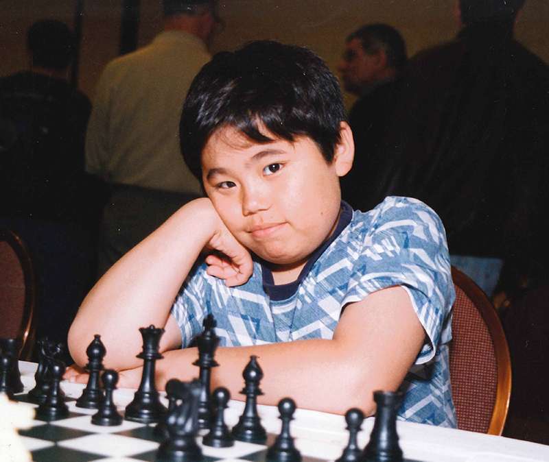 Hikaru Nakamura of the United States competes during the game he